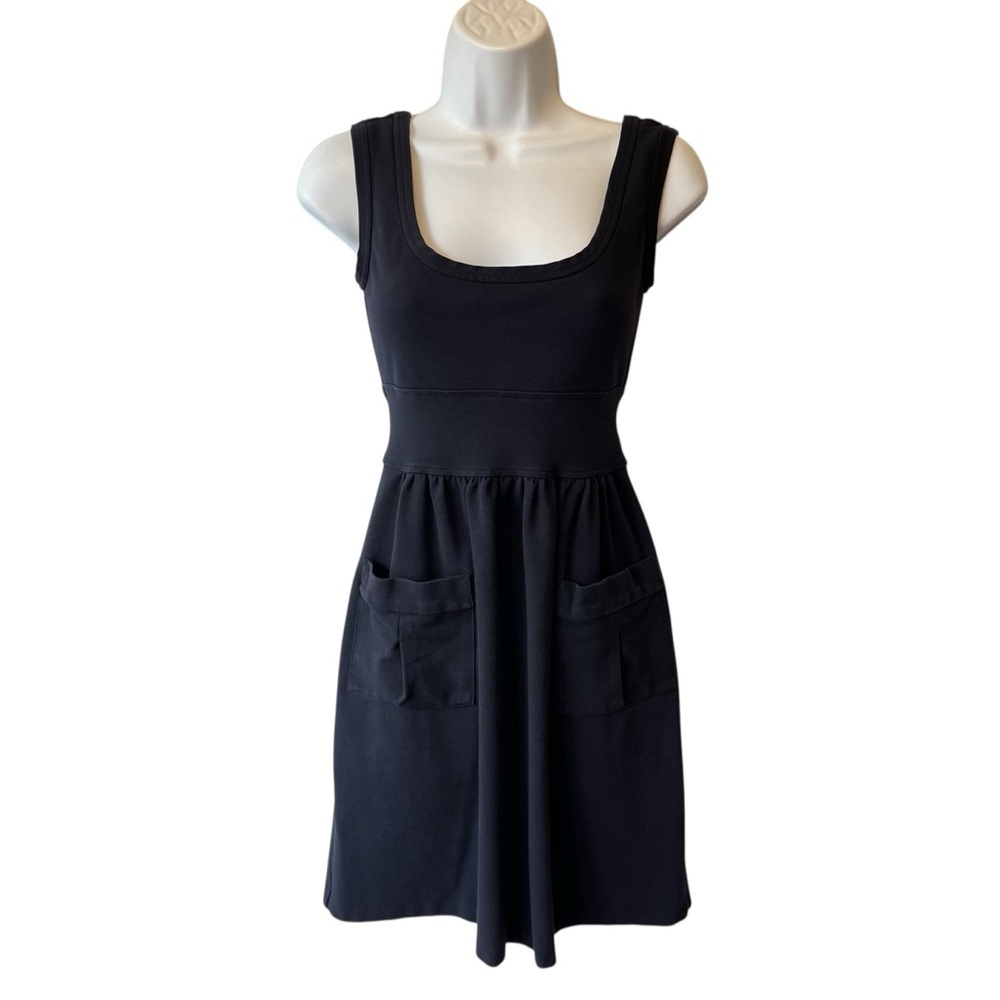 DVF Diane Von Furstenberg Cezanne mini dress 2 Navy blue Pockets Sleeveless
